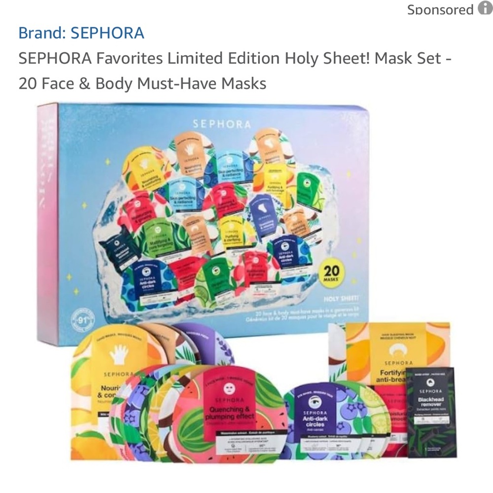 SEPHORA Favorites Limited Edition Holy Sheet! Mask Set -